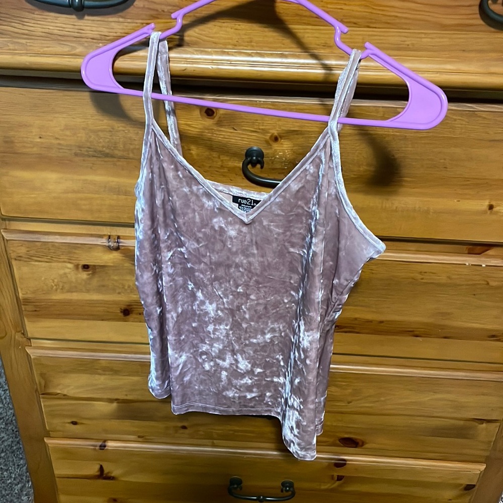 Velvet tank top